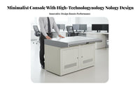 Console Desk Concealed Cable Management Control Room Workstation Modular Design Security S Desk for Dispatchers, IT Professionals