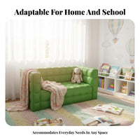 Upholstered Young Child Chair Child-Sized Quilted Quilted Square Sofa Soft and Comfortable Lightweight for Storytime Corner