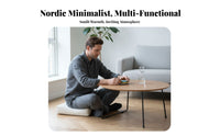 2 Pieces Nordic Design Nesting Table Set Space-Saving Mixed-Shape Nesting Tables Minimalist aesthetic Living Room Furniture Modern Look for Apartment Dwellers, New Homeowners, Interior Designers, Small Spaces, Lounge Area, Home Office