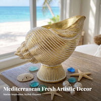 ative Statue Coastal decor Ornament Coastal-Themed Conch Ornament