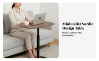 Adjustable C-Shaped Table rotate Top Household Furniture Space-Saving Design