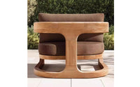 Waterproof Teak Outdoor Sofa Set Sun-Resistant Outdoor Teak Sectional Sofa Solid Wood Wooden Patio Couch Set Weather-Resistant for Balcony, Garden
