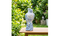 Eagle Figurine with Stump Base Realistic Decor Perched for Balcony, Homeowners