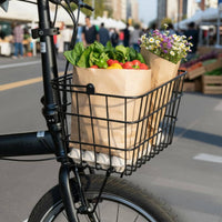 Quick Release Bike Basket Tool Tool-Less Detachable Bike Basket Large Capacity