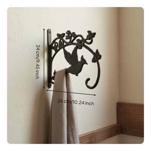 Cast Heavy-Duty Coat Hook Decorative Rustic Wall Hook Heavy Duty Farmhouse Wall Hanger for Entryway, Garage, Garden