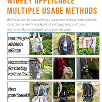 2-Pack Water Bottle Strap with Buckle, Adjustable Hand Strap for Backpacks and Belts