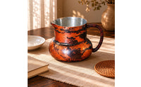 Copper Sharing Cup Bulbous Body Tin-Lined Copper Cup Artisanal Craftsmanship
