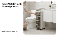 Narrow narrow profile Rolling storage rack Saving Narrow narrow profile Storage unit Slim Design