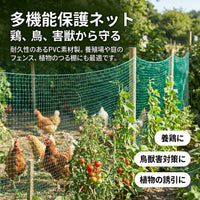 Bird Netting, Bird Repellent Net, Nylon, 500m Roll, 3cm Mesh, For Home Vegetable Gardens, Gardening, Green