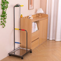 Large Parrot Stand with casters, Metal Multi-Perch Avian Stand for Large Bird, Indoor Pet Bird Stand with Washable Tray, portable activity Gym