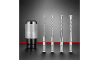 Knurled Drill Adapter with Bits Hex Shank Electric Hammer Converter Metal Power Hammer Adapter Head Compatible for Contractors, Diyers, Handymen, Construction, Workshop, Masonry