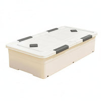 Under-Bed Rolling container sturdy Rolling Storage container particleresistant for Closet, Renters
