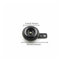 Metal Disc Acoustic Alarm 12V Acoustic Alarm with Mounting Bracket Low Power Consumption for Electric Bikes, Commuting