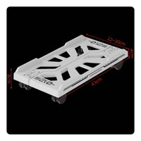Ventilated Computer Cabinet Stand with Wheels Stable PC Cabinet Stand with Wheels Compact Computer Holder Sturdy for Gamers