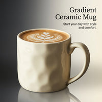 Coffee with Handle for Couples, Large Mugs for Hot Drinks, Gradient Color Couple Gift for Friends, 360ml Capacity