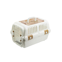 Hard-Shell Pet Carrier Wire Door Travel Gear Secure