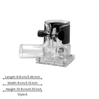 Trim Router Dust Cover Transparent Router Dust Extraction Cover Adjustable Clamp