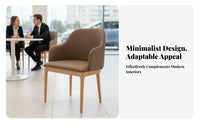 Upholstered Shell Chair Integrated Armrests Upholstered Single Sofa Comfortable Padding Multiple Color Choices for Living Room