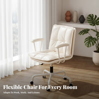 rotate Chair with Casters Height Adjustable Office Furniture Shell-Shaped spine support