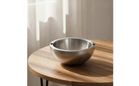 Bowl with Water-Filled Culinary DesignGrade Insulated-Wall Bowl Rust-Resistant Tableware for Buffet, Kitchen