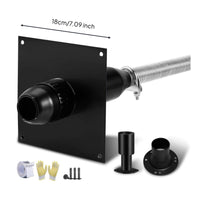 Generator Exhaust Extension Kit Insulated Generator Exhaust Sound Dampener Kit Stainless Metal Power Equipment for Garage, Workshop, Shed