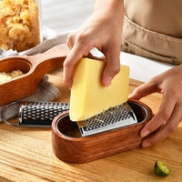 Wooden Cheese Grater uncoveredEnded Shredding Tool Rust-Resistant
