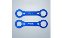 2 Pieces Aluminum Alloy Bottom Bracket Wrench Double-Ended Bike Bottom Bracket Wrench Flat Notched for Cyclists, Mechanics, Bike Maintenance, Workshop