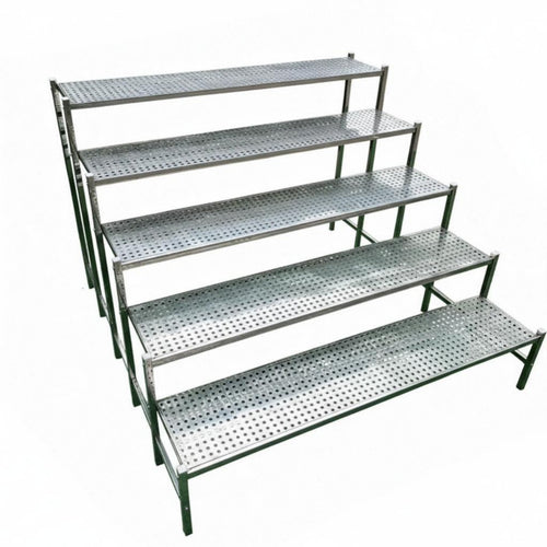 Stepdesign Flower Rack Indoor & Outdoor Use 3-Tier Plant Stand Space-Saving Large Capacity for Gardeners, Homeowners, Balcony