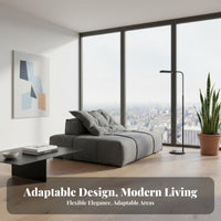 sectional Modular Cube Sofa Minimalist Design Living Room Furniture Italian inspired by Sectional Seating for Homeowners, Adults, Lounge Area, Home Theater, Office