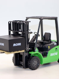 1:24 Alloy Forklift Model with Pallet and Pedal, Diecast Toy