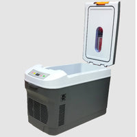 Two-in-oneFunction Car Fridge with Window Versatile Mini Fridge with Warmer Compact Car Refrigerator Flexible for Commuters, Vehicles