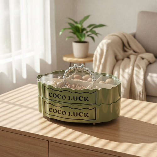 Compartment Tray with Handle Oval Platter Complimentary for Parties