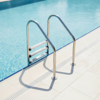 Stainless Steel Pool Ladder Slip-Resistant Pool Ladder with Handrails Heavy Duty