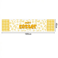 Easter Table Runner Festive Design Hare Motif Table Runner Machine Washable for Home Stylists, Holiday Enthusiasts, Spring Decor, Kitchen