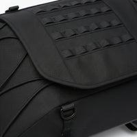 Motorcycle Tail Bag with Straps Strap-Mount Motorcycle Rear Seat Bag Large Capacity for Motorcyclists, Commuters