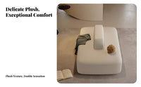 Double-Sided Archedd Settee Creative Design Upholstered Reception Bench Modern Visual themeEfficient for Business Owners