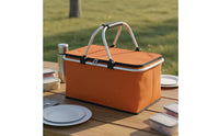 Foldable Outdoor Basket Lightweight Insulated Folding Basket Foldable Chiller Tote Waterproof Liner Large Capacity Food Tote