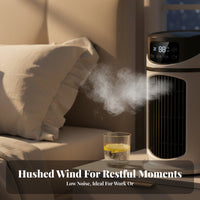 Desktop Misting Fan Multifunctional Quadruple-Function USB Water Cooling Fan Quiet USB Desk Air Chiller for Students, Office Workers, Dorm Room