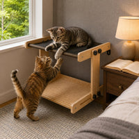 Double Layer Kitten Window Bed Easy to Install Pet Furniture Multilayer