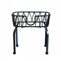 Iron Keg Stand Elevated for Easy Pouring Metal Jar Holder Compact Storage