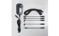 Guitar Effect Pedal Power Adapter Supply Cable Multi-Output Instrument Power Adapter Supply with Right-Angle Plugs Low-Noise
