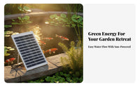 Water Circulation Solar water feature Pump aerationationation Function Solar water feature Kit Built-in strainer Pond Aerator for aquatic pets caretakers, homeowners, avian observers, Outdoor, Patio