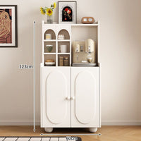 Coffee Bar Cabinet Multi-Functional Storage Kitchen Coffee Bar Cabinet Sturdy Construction Dining Room Console for Homeowners, Families, Hallway