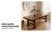 Elegant Aesthetic Chinese Design Tea Ceremony Table Mortise and Tenon Joinery Room Furniture Multi-Functional Design Water Drainage Feature for Office Professionals, Homeowners, Gift Givers