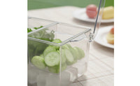 Clear Compartment Salad Box Portable Sectioned Food Container Multipurpose