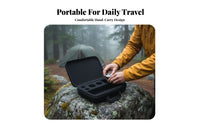 Top Handle Coffee Machine Case Clamshell Opening Zippered Carrying Case Fitted Compartment