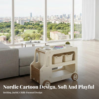 Multi-Tier Trolley With casters Household Storage Space Saving for Children