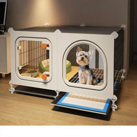 Leak-resistant dog crate for training