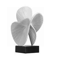 Decorative Sculpture with Block Base Minimalist Ornament Modern for Entryway