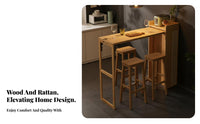 Transformable Sideboard Table Multi-Functional Kitchen Island Space-Saving Design Room Divider Function for Homeowners
